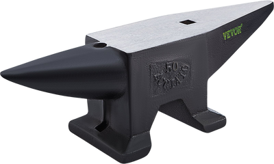 Vevor Cast Steel Anvil 110 Lbs. Single Horn Large Countertop Stable Base New