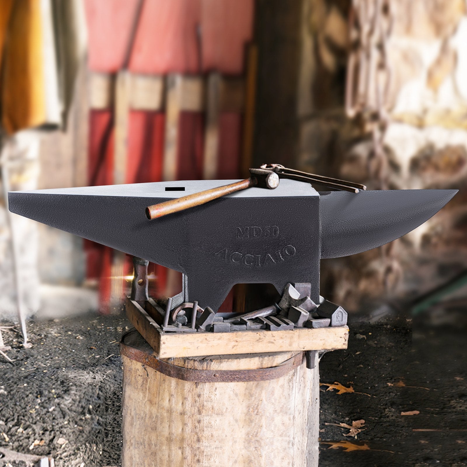 Vevor Cast Steel Anvil 132 Lbs. Single Horn Large