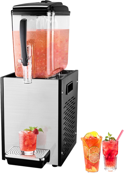 Vevor Beverage Dispenser 12.7 Qt Commercial Stainless Steel Cold Juice Dispenser 170W Wide Spout New