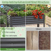 Galvanized raised garden bed with legs, 46"x24"x31", rust-proof, non-deformable, ideal for various plants.