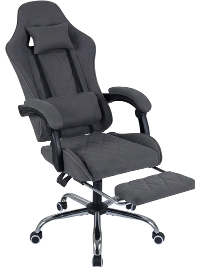 Costway Height Adjustable Gaming Computer Chair with Headrest Lumbar Support 95323849 New