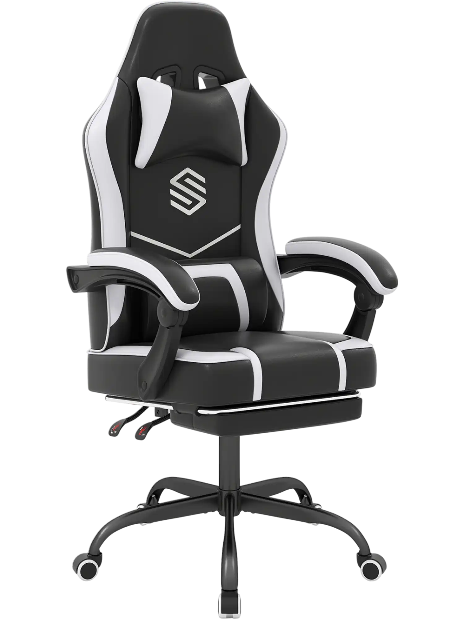 Costway Ergonomic Gaming Computer Chair with Headrest Height Adjustable 84221242 New