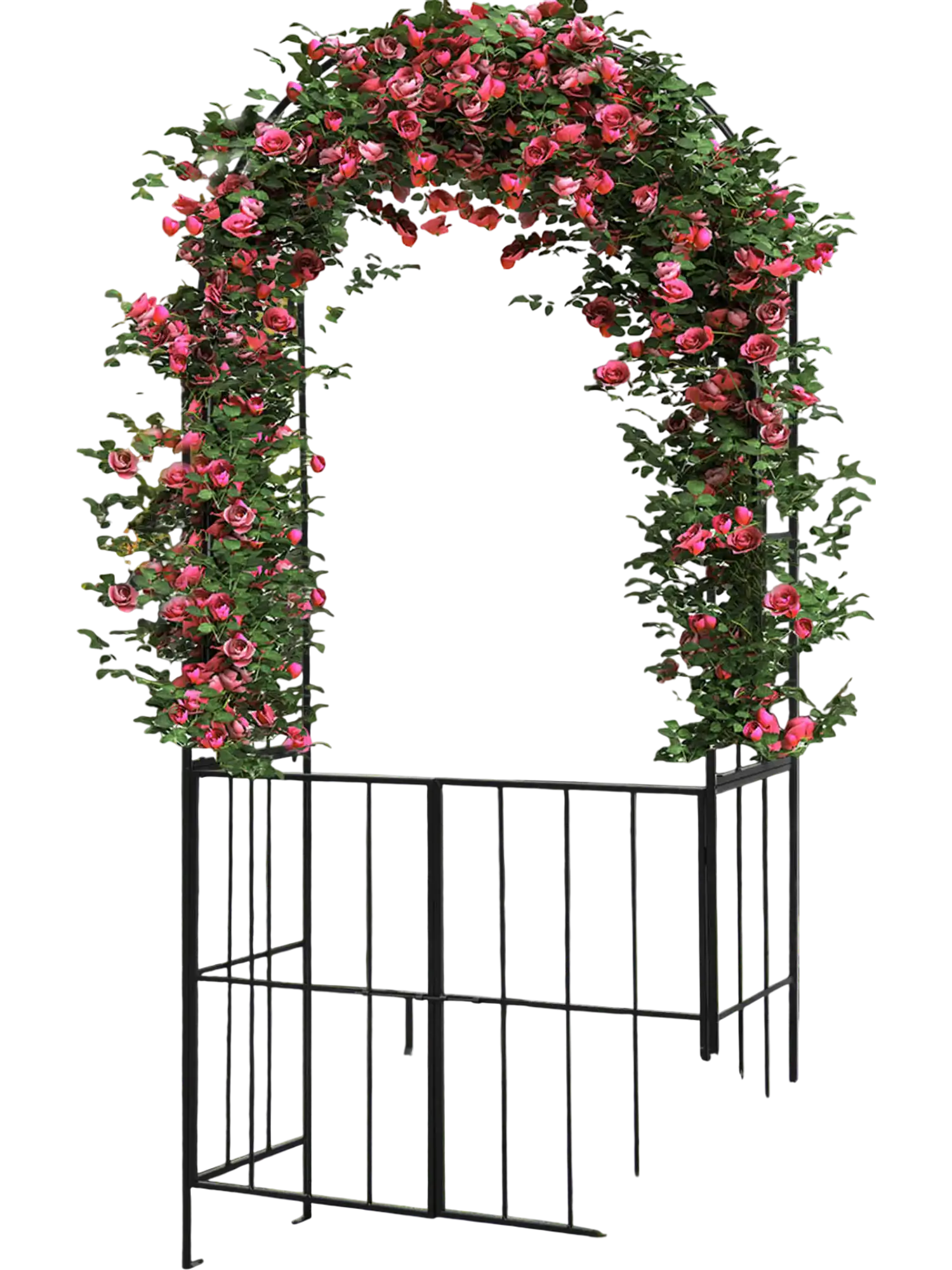 Costway Garden Arch Arbor Trellis Gate Black 93461258 New