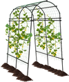 7.5 Feet Garden Arch Trellis with PE Coated Metal Structure
