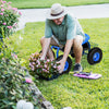 Garden Cart with Heavy Duty Tool Tray-Blue - Gallery View 1 of 11