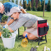 Garden Kneeler and Seat Folding Sturdy Gardening Stool-Black - Gallery View 1 of 11