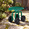 Garden Rolling Workseat with 360°Swivel Seat and Adjustable Height-Green - Gallery View 1 of 10