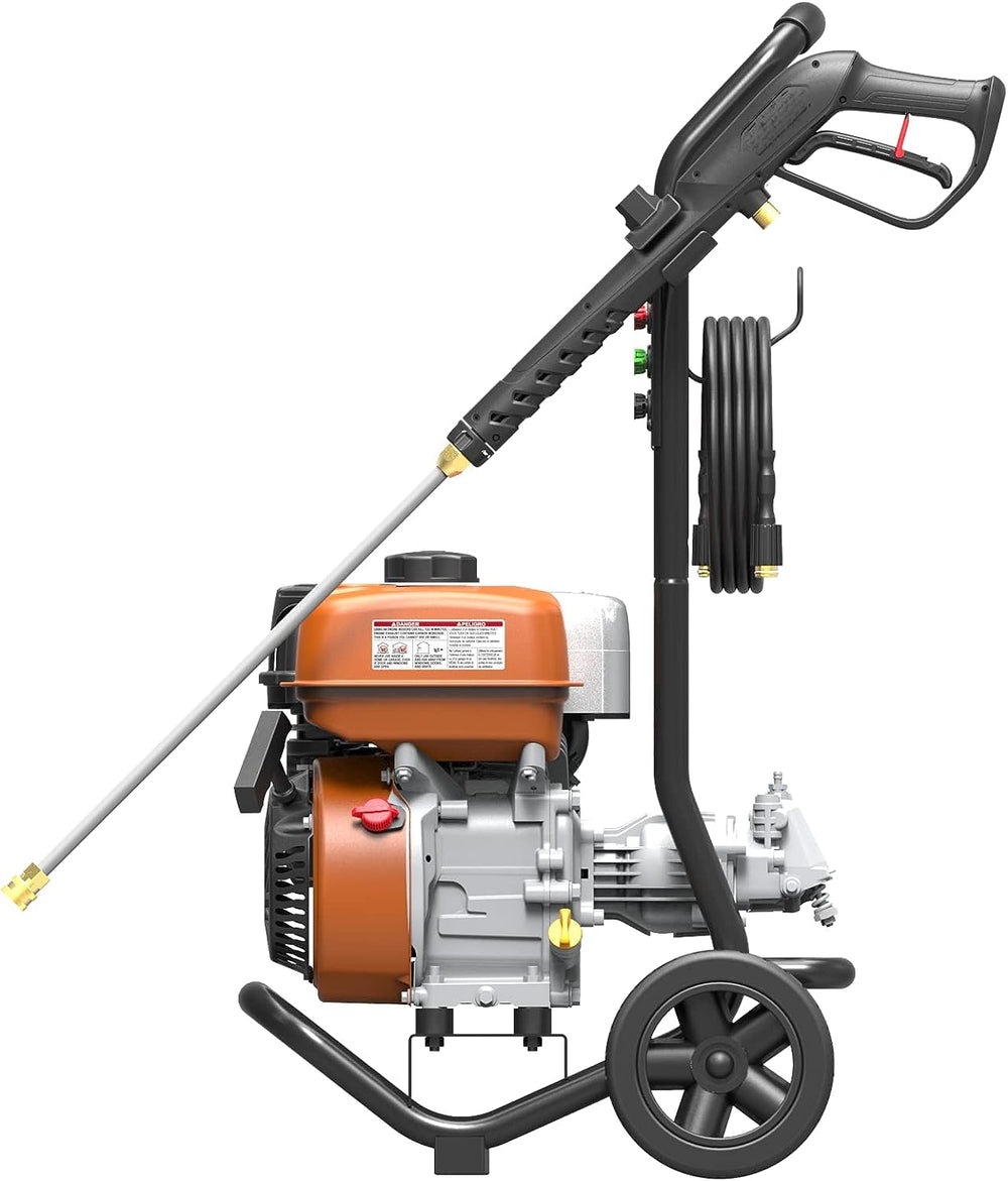 GENMAX GMGPW3000-H 3000 PSI and 2.4 GPM Gas Pressure Washer New