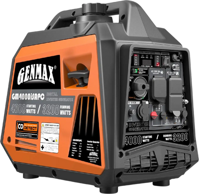 GENMAX GM4000iSAPC 3200W/4000W 26.7 Amp Gas Inverter Generator Parallel Ready with CO Detect New