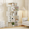 Geometric Bookshelf 5-Tier Bookcase with Open Shelves and Closed-back Cubes-White - Gallery View 1 of 10