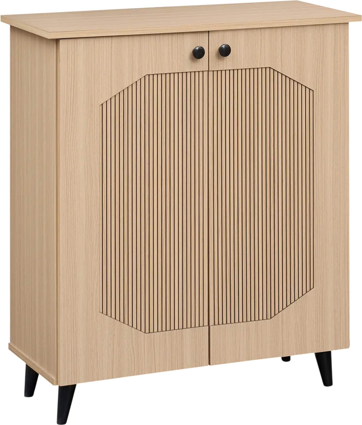 Costway Geometric 2-Door Freestanding Shoe Storage Cabinet 69125042 New