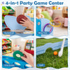 Giant 4-to-Score Game Set featuring basketball, ring toss, and golf for indoor or outdoor fun with a whale-shaped.