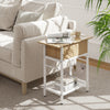 End Table with Charging Station USB Ports Outlets and Flip Top-Natural - Gallery View 1 of 10