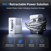 Giraffe Tools PDA40 Retractable Charger 40W White/Micro Cable New