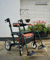 Metro Mobility Glide Rollator Wheelchair 2-in-1 300 lb Capacity Foldable New