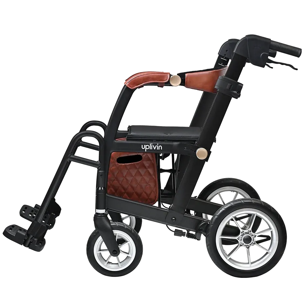 Metro Mobility Glide Rollator Wheelchair 2-in-1 300 lb Capacity Foldable New