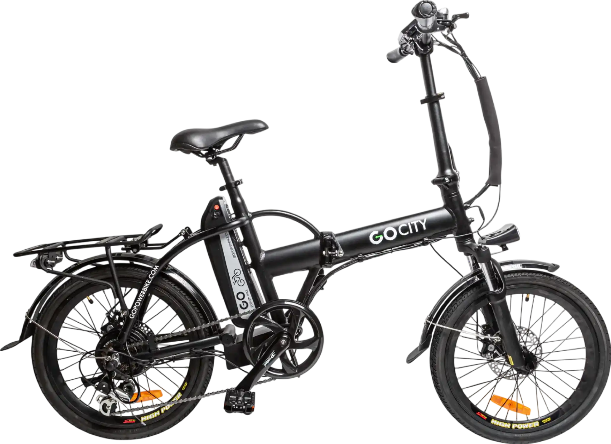 GoPowerBike GoCity Electric Bike Foldable 500W 50 Mile Range 20 MPH Open Box RFB