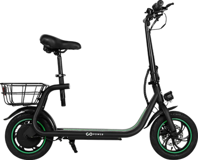 GoPowerBike GoFlow Electric Scooter 350W 15 MPH 18 Mile Range Open Box RFB