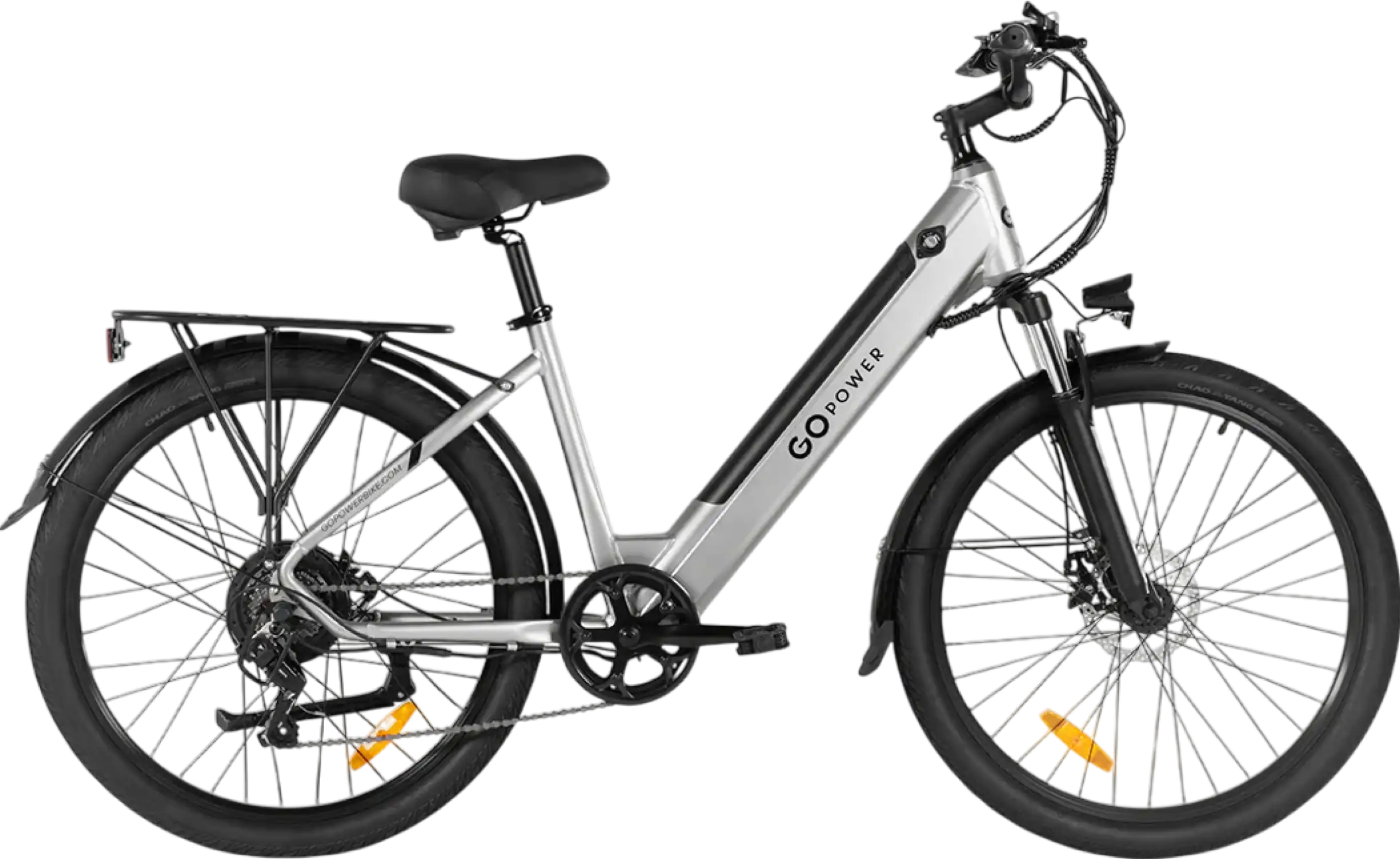 GoPowerBike GoVelo Electric Bike Step-Through Frame 750W 50 Mile Range 20 MPH New
