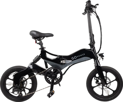 GoPowerBike GoKlik Electric Bike Foldable 350W 30 Mile Range 16 MPH New