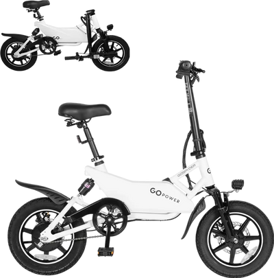 GoPowerBike GoSpyder Mini Electric Bike 350W 30 Mile Range 16 MPH Open Box RFB