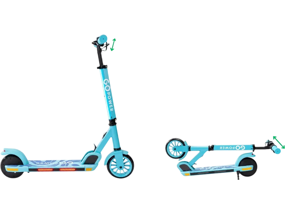 Gopowerbike Go Zip Electric Kids Scooter 150W Blue New