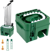 Golf ball dispenser with 50-ball capacity, 6-club holder, and one-touch auto tee-up for effortless practice sessions.