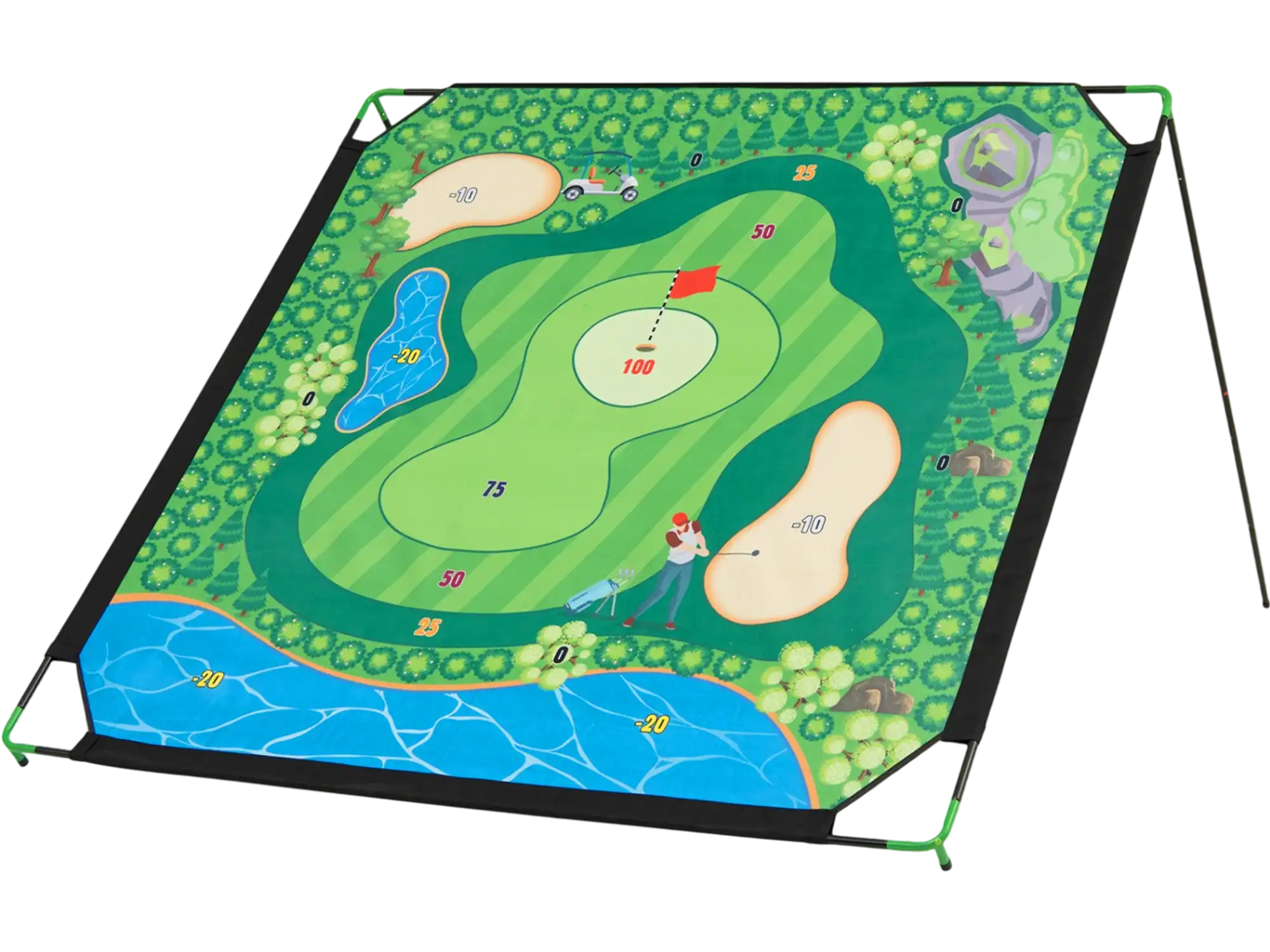 Costway Golf Chipping Game Set Indoor Outdoor Practice 71 x 71