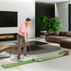 Golf Putting Mat Practice Training Aid with Auto Ball Return and 2 Hole Sizes - Gallery View 1 of 11