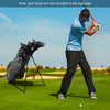 Golf Stand Cart Bag with 6-Way Divider Carry Pockets-Black - Gallery View 1 of 8