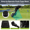 Golf stand cart bag in green with 6-way divider, anti-slip base, and 7 pockets for convenient storage on the course.