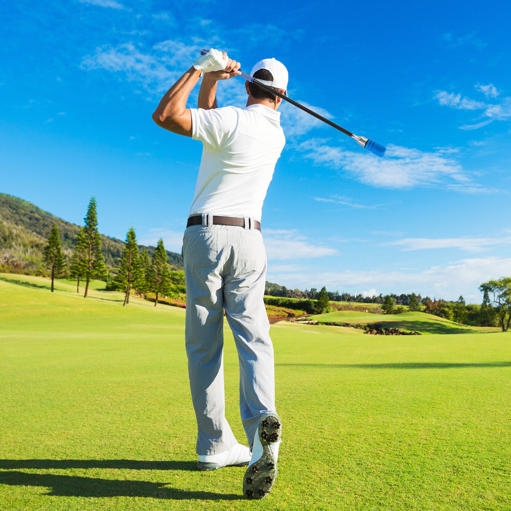 Golf Swing Trainer Click Stick Swing Training Aid for Speed Flexibility Balance-Blue - Gallery View 1 of 10