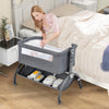 3-in-1 Baby Bassinet with Double-Lock Design and Adjustable Heights-Gray - Gallery View 1 of 11