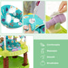 3-in-1 baby activity center in green with breathable cushion, 360° rotatable seat, and adjustable heights for play.
