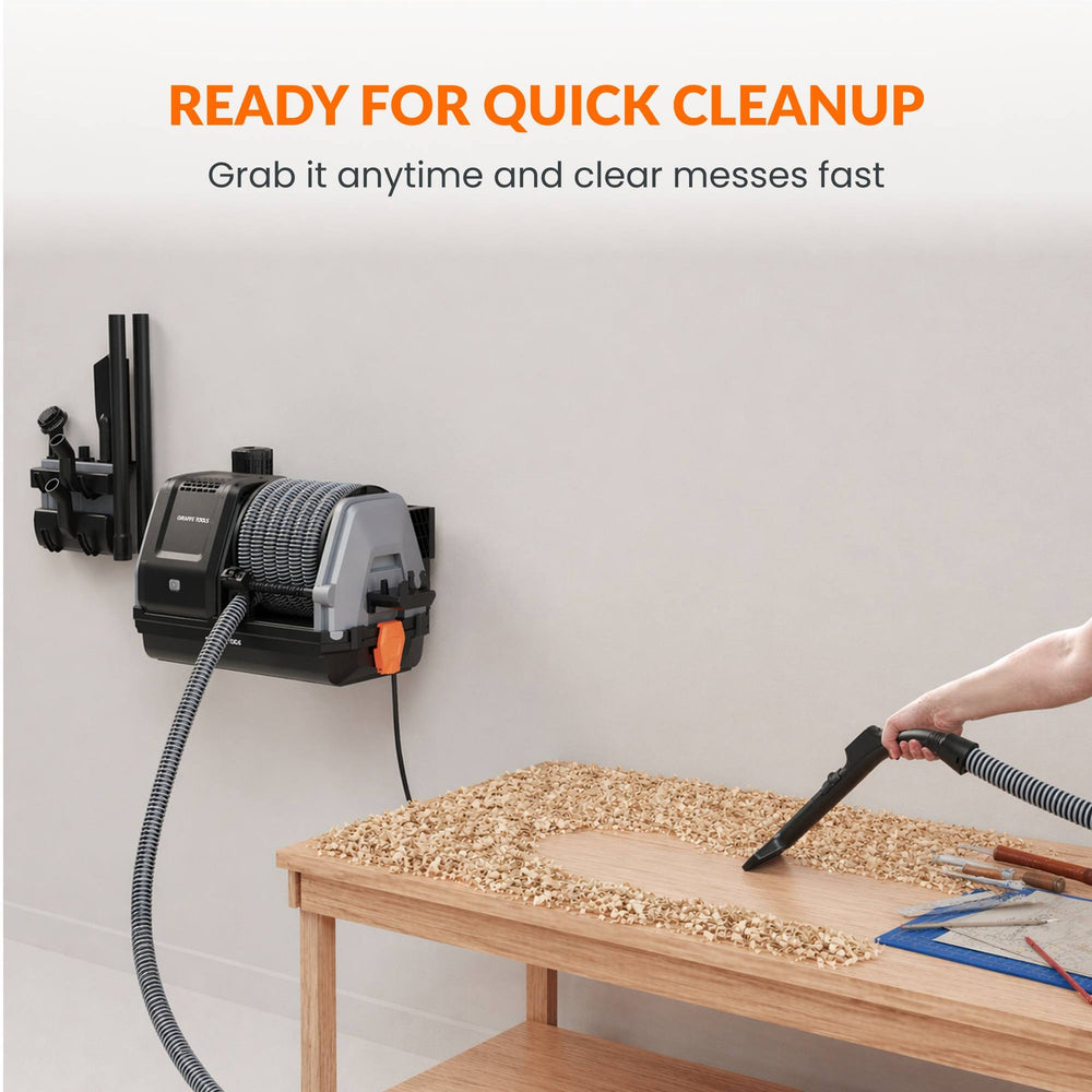 Giraffe Tools Grandstorm Mobile Vacuum Cleaning Kit 30 ft 1200 W New