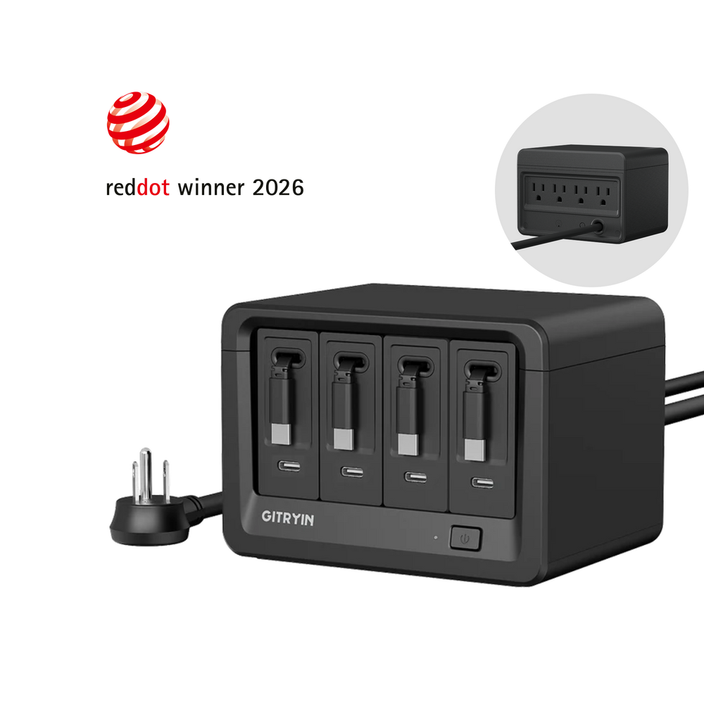 Giraffe Tools Desktop Charging Station 12-in-1 40W Combo New