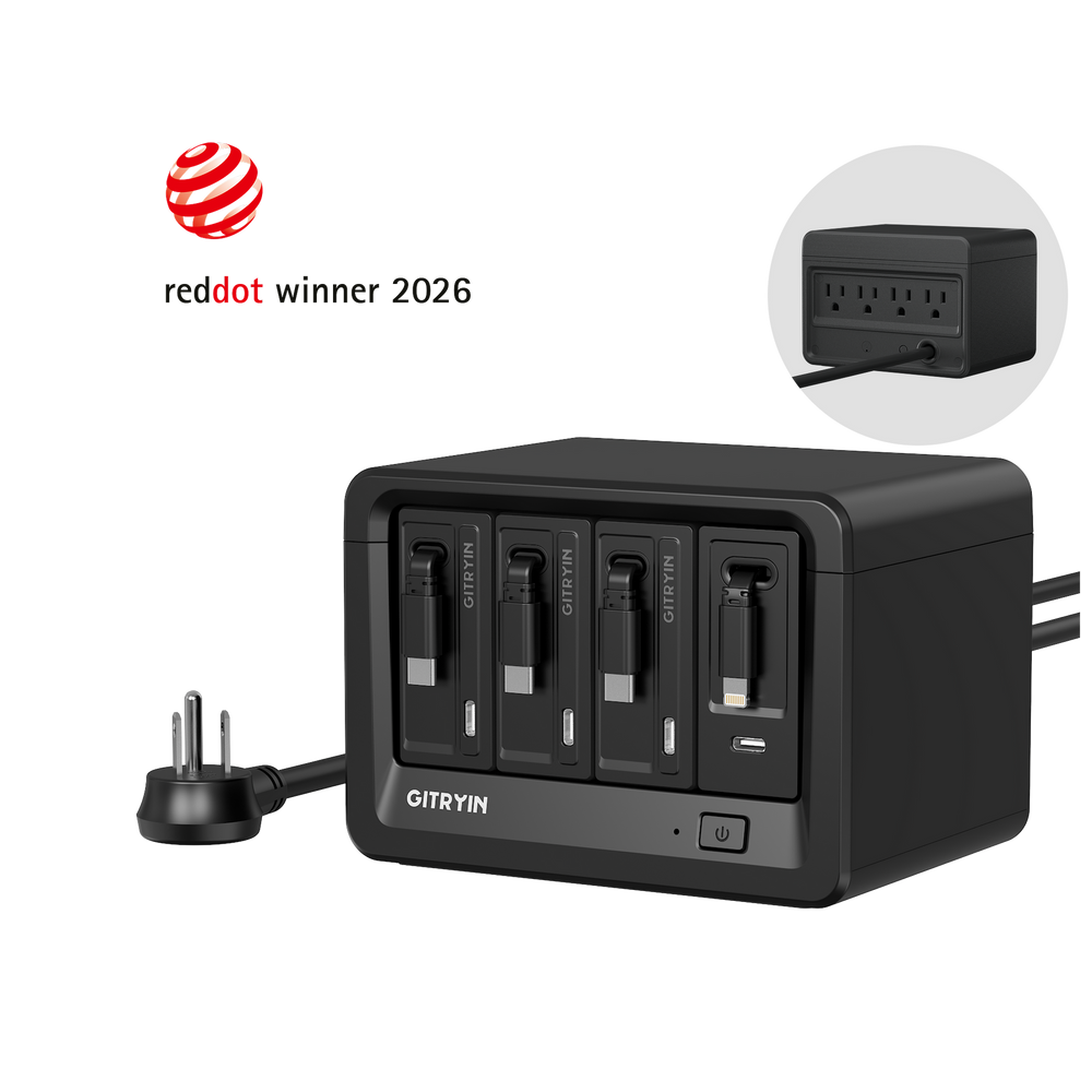 Giraffe Tools Desktop Charging Station 12-in-1 65W New