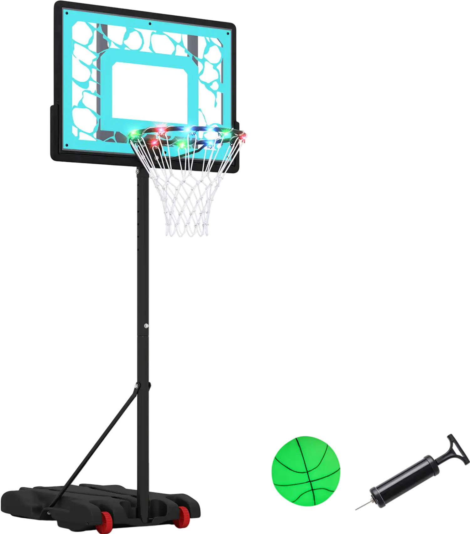 Costway Pool Basketball Hoop LED Driveway Poolside Night Training 49076913 New