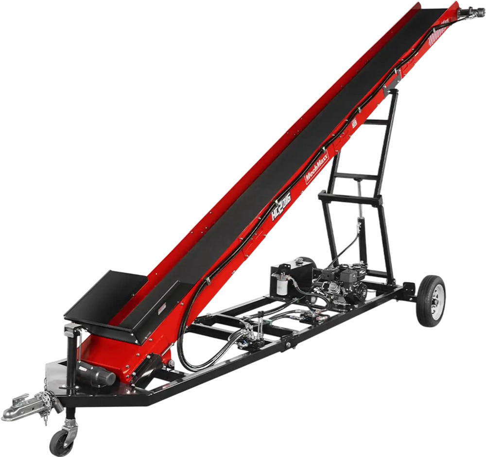 Firewood Conveyor,  7HP 212cc Gasoline Powered Max. 124" Lift Height,  236'' Length,  16" Width,  HC2016