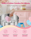 Vevor Cotton Candy Machine with Cart 1000W Commercial with Temp Control and Storage Box New