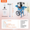 Vevor Cotton Candy Machine with Cart 1000W 244-439°F Stainless Steel Bowl with Sugar Scoop and Drawer New