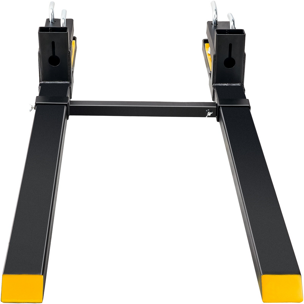Vevor Pallet Fork Clamp On Attachable 60" 4000 lbs With Adjustable Stabilizer Bar Heavy Duty New