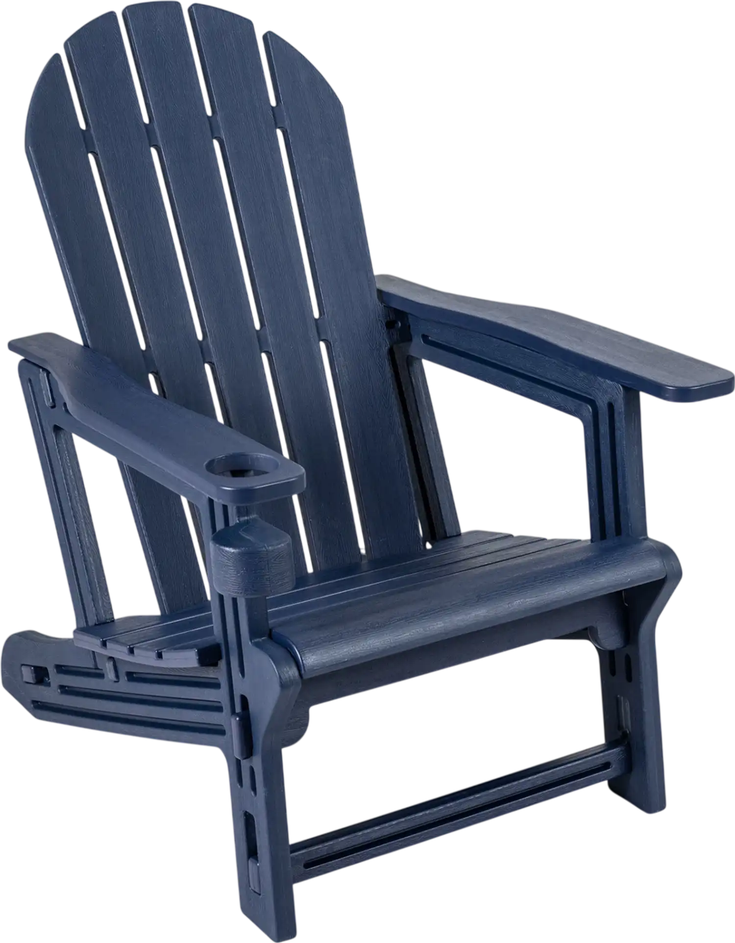 Costway HDPE Adirondack Chair Cup Holder Wooden Texture Patio 76975557 New