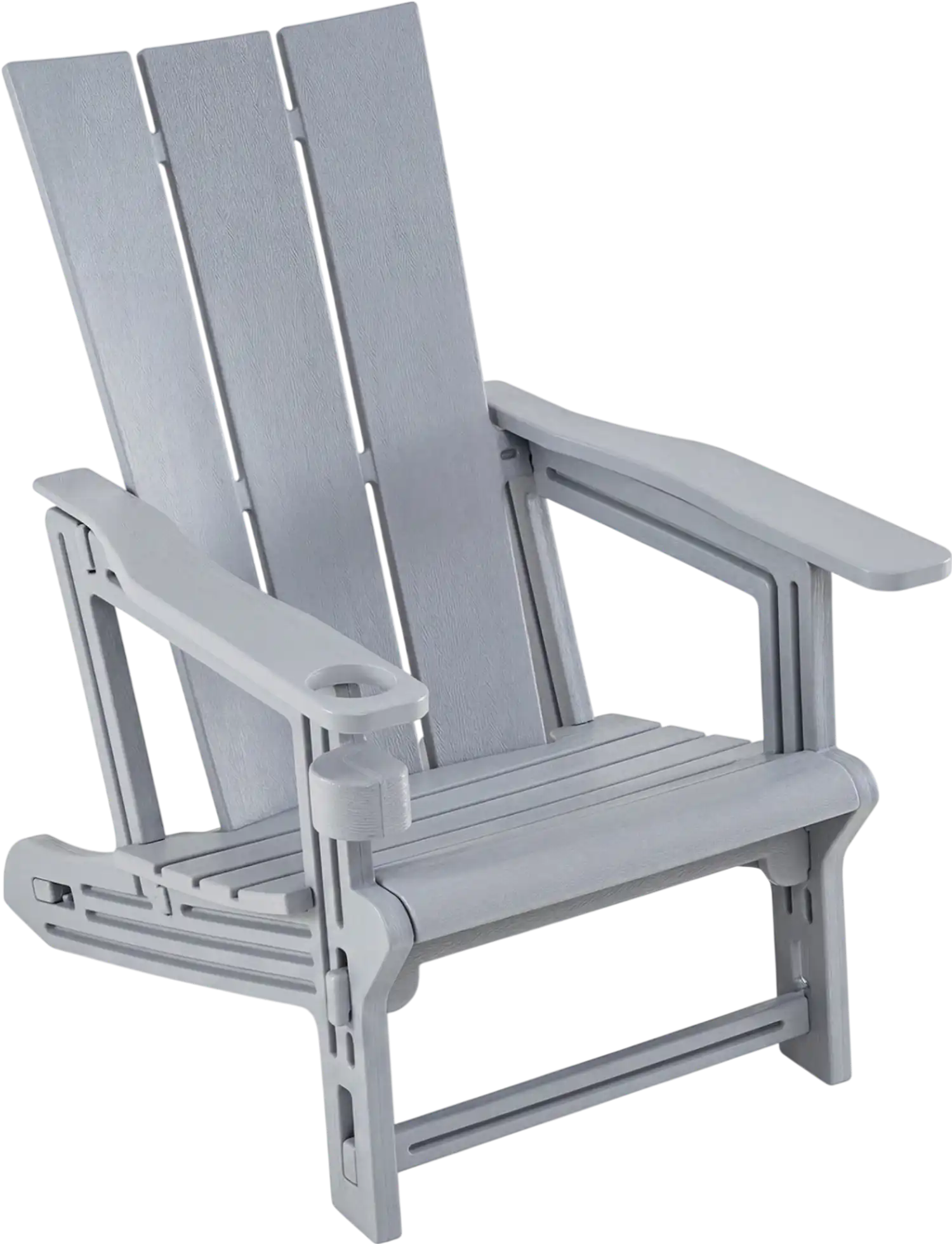 Costway HDPE Outdoor Adirondack Chair with Cup Holder 42660547 New