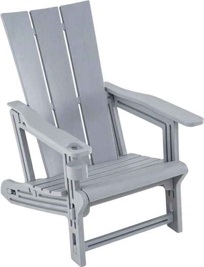 Costway HDPE Outdoor Adirondack Chair Ottoman Cup Holder 42660547 New