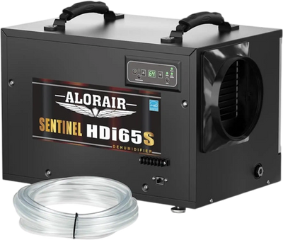 AlorAir Sentinel HDi65S Basement/Crawlspace Dehumidifier 120 PPD 1300 Sq. Ft. with Pump Auto Defrost Memory Starting New