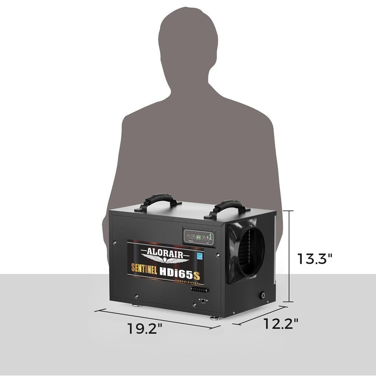 AlorAir Sentinel HDi65S Basement/Crawlspace Dehumidifier 120 PPD 1300 Sq. Ft. with Pump Auto Defrost Memory Starting New