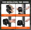 Vevor Sliding Gate Kit with 4 Nylon Wheels & Protective Covers U-Groove New