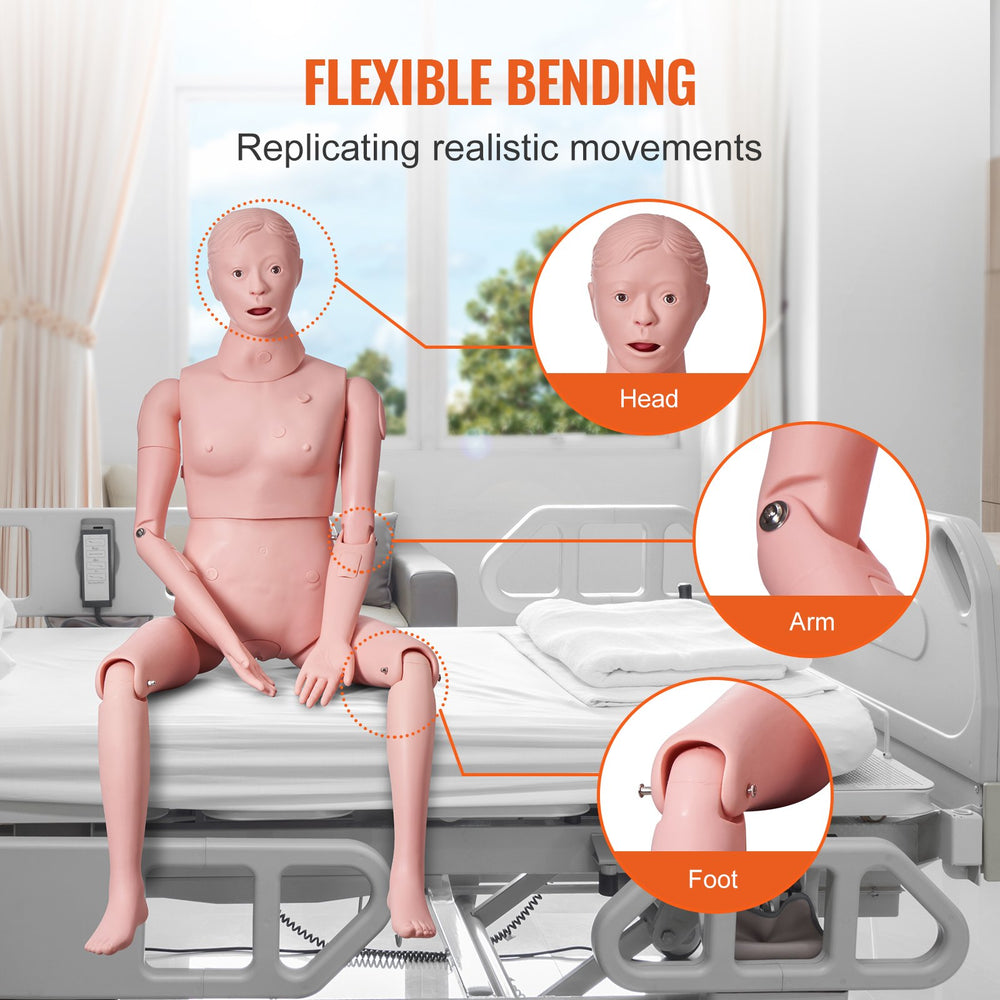 Vevor Training Manikin Life-Size PVC Female Anatomical Model for Comprehensive Nursing Practice New