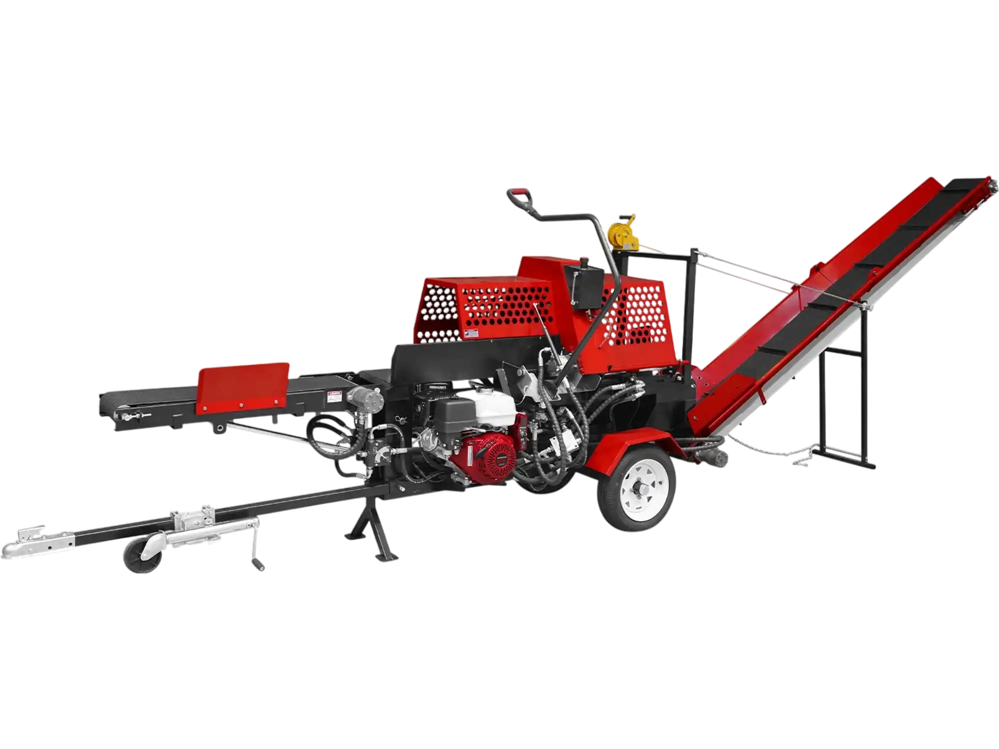 MechMaxx HLS20 Log Splitter Honda GX390 Firewood Processor w/ Conveyor 20 Ton 24
